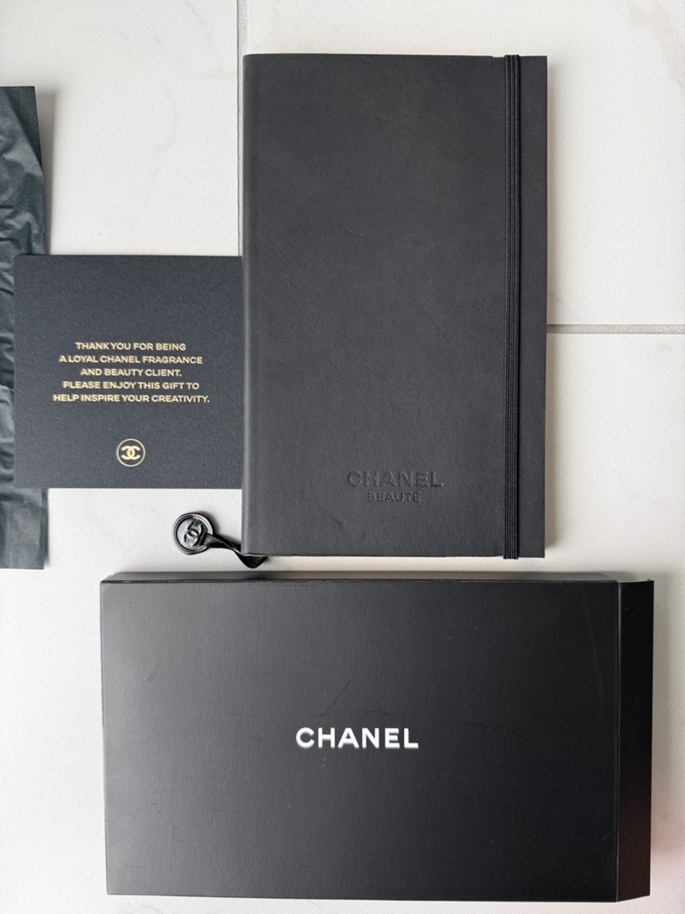 CHANEL Black Notebook